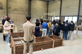 Un jardin pédagogique qui associe collégiens et entreprises  